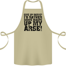 Give up Darts? Player Funny Cotton Apron 100% Organic Khaki