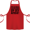Give up Darts? Player Funny Cotton Apron 100% Organic Red