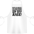 Give up Darts? Player Funny Cotton Apron 100% Organic White