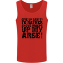 Give up Darts? Player Funny Mens Vest Tank Top Red
