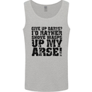 Give up Darts? Player Funny Mens Vest Tank Top Sports Grey