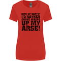 Give up Darts? Player Funny Womens Wider Cut T-Shirt Red