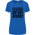 Give up Darts? Player Funny Womens Wider Cut T-Shirt Royal Blue