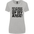Give up Darts? Player Funny Womens Wider Cut T-Shirt Sports Grey