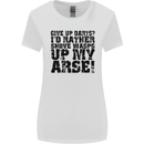 Give up Darts? Player Funny Womens Wider Cut T-Shirt White