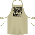 Give up Fishing? Fisherman Angling Cotton Apron 100% Organic Khaki