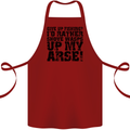 Give up Fishing? Fisherman Angling Cotton Apron 100% Organic Maroon