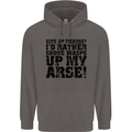 Give up Fishing? Fisherman Angling Mens 80% Cotton Hoodie Charcoal