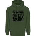 Give up Fishing? Fisherman Angling Mens 80% Cotton Hoodie Forest Green