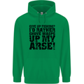 Give up Fishing? Fisherman Angling Mens 80% Cotton Hoodie Irish Green