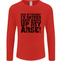 Give up Fishing? Fisherman Angling Mens Long Sleeve T-Shirt Red