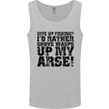 Give up Fishing? Fisherman Angling Mens Vest Tank Top Sports Grey
