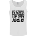Give up Fishing? Fisherman Angling Mens Vest Tank Top White