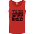 Give up Footy? Football Player Mens Vest Tank Top Red