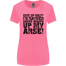 Give up Golf? Funny Golfing Golfer Womens Wider Cut T-Shirt Azalea