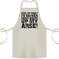 Give up Pool? Player Funny Cotton Apron 100% Organic Natural