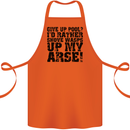 Give up Pool? Player Funny Cotton Apron 100% Organic Orange