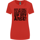 Give up Pool? Player Funny Womens Wider Cut T-Shirt Red