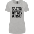 Give up Pool? Player Funny Womens Wider Cut T-Shirt Sports Grey