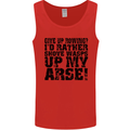 Give up Rowing? Boat Rower Coxman Funny Mens Vest Tank Top Red