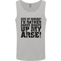 Give up Rowing? Boat Rower Coxman Funny Mens Vest Tank Top Sports Grey