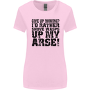 Give up Rowing? Boat Rower Coxman Funny Womens Wider Cut T-Shirt Light Pink