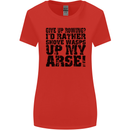 Give up Rowing? Boat Rower Coxman Funny Womens Wider Cut T-Shirt Red