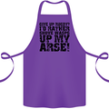 Give up Rugby? Union League Player Funny Cotton Apron 100% Organic Purple