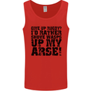 Give up Rugby? Union League Player Funny Mens Vest Tank Top Red