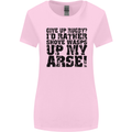 Give up Rugby? Union League Player Funny Womens Wider Cut T-Shirt Light Pink