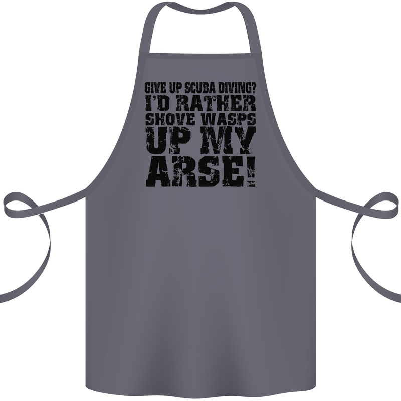 Give up Scuba Diving Diver Dive Funny Cotton Apron 100% Organic Steel