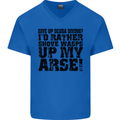 Give up Scuba Diving Diver Dive Funny Mens V-Neck Cotton T-Shirt Royal Blue