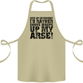 Give up Skydiving? Skydiving Freefall Cotton Apron 100% Organic Khaki