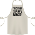 Give up the Gym? Funny Training Top Fitness Cotton Apron 100% Organic Natural