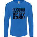 Give up the Gym? Funny Training Top Fitness Mens Long Sleeve T-Shirt Royal Blue