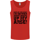 Give up the Gym? Funny Training Top Fitness Mens Vest Tank Top Red