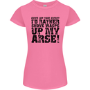 Give up the Gym? Funny Training Top Fitness Womens Petite Cut T-Shirt Azalea