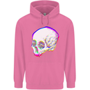Glitch Skull Gothic Biker Heavy Metal Rock Childrens Kids Hoodie Azalea
