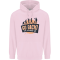 Go Back Funny Climate Change Environment Mens 80% Cotton Hoodie Light Pink
