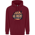 Go Back Funny Climate Change Environment Mens 80% Cotton Hoodie Maroon