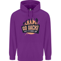 Go Back Funny Climate Change Environment Mens 80% Cotton Hoodie Purple