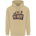 Go Back Funny Climate Change Environment Mens 80% Cotton Hoodie Sand