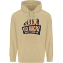 Go Back Funny Climate Change Environment Mens 80% Cotton Hoodie Sand