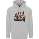 Go Back Funny Climate Change Environment Mens 80% Cotton Hoodie Sports Grey