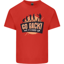 Go Back Funny Climate Change Environment Mens Cotton T-Shirt Tee Top Red