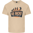 Go Back Funny Climate Change Environment Mens Cotton T-Shirt Tee Top Sand
