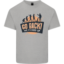 Go Back Funny Climate Change Environment Mens Cotton T-Shirt Tee Top Sports Grey
