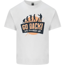 Go Back Funny Climate Change Environment Mens Cotton T-Shirt Tee Top White