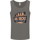 Go Back Funny Climate Change Environment Mens Vest Tank Top Charcoal