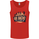 Go Back Funny Climate Change Environment Mens Vest Tank Top Red